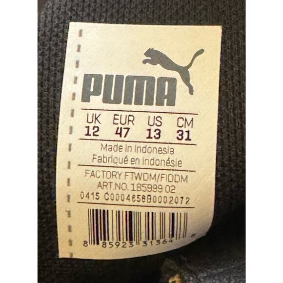 Puma Men's Redon Move Sneakers Black 185999-02 Color Block Low Top 13 M - Picture 4 of 4